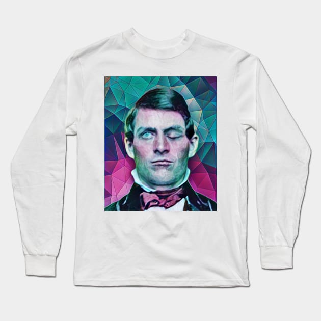 Phineas Gage Portrait | Phineas Gage Artwork 4 Long Sleeve T-Shirt by JustLit